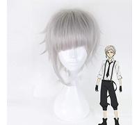 Anime Bungou Stray Dogs Pelucas de Cosplay Nakajima Atsushi Cosplay Peluca de pelo Peluca sintética resistente al calor Fiesta de Halloween Pelucas de Cosplay