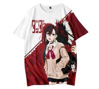Anime Camiseta Ayase Momo/Okarun/Okarun/Takakura Ken/Turbo Granny Anime Top Impresión 3D Unisex Manga Corta Camiseta para Mujer Hombre, Tipo 03, 3XL