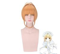 Anime Cardcaptor Sakura Clear Card Sakura Kinomoto Cosplay Peluca Mujer Card Captor Sakura Pelo Sintético Fiesta Juego De Roles Pelucas Talla Única Peluca Pl-439
