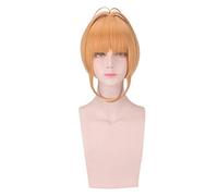 Anime Cardcaptor Sakura Clear Card Sakura Kinomoto Golden Short Wig Cosplay Disfraz Resistente al calor Pelo sintético Mujer Pelucas