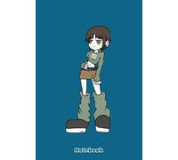Anime cartoony girl y2k-3 Notebook: Diary, Matte Finish Cover, Planner, Journal, 6x9 120 Pages, Lined College Ruled Paper