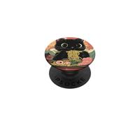 Anime Cat Ramen Graphic tee, Japanese Kawaii Retro Y2K Manga PopSockets PopGrip Adhesivo