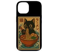 Anime Cat Ramen Japanese Funny Cute Kawaii Cat Anime Carcasa para iPhone 14