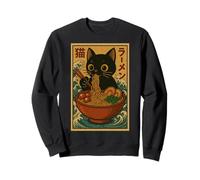 Anime Cat Ramen Japanese Funny Cute Kawaii Cat Anime Sudadera
