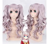 Anime Charlotte Tomori Nao Cosplay peluca larga y rizada para mujeres pelo sintético resistente al calor con chip pelucas cola de caballo fiesta pelucas