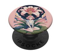 Anime Chica Bajo Lily Dreamcore Kawaii Harajuku Estilo PopSockets PopGrip Adhesivo