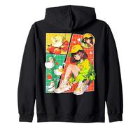Anime Chica Kawaii Patos Comiccore Retro Manga Art J Moda Sudadera con Capucha