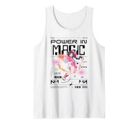 Anime Chica Mágica con Bola de Fuego Energía Arte Camiseta sin Mangas