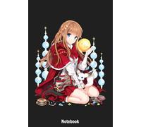 Anime Christmas v1 Notebook: Lined College Ruled Paper, Planner, Diary, Journal, 6x9 120 Pages, Matte Finish Cover