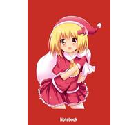Anime Christmas v2 Notebook: Lined College Ruled Paper, Planner, Diary, Journal, 6x9 120 Pages, Matte Finish Cover