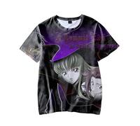 Anime Code Geass Lelouch of The Rebellion - Camiseta de manga corta con estampado de anime C.C. and L.L. Camiseta de manga corta para verano, informal, de algodón, cuello redondo, camiseta de anime,