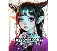 Anime Coloring Book: 50 Creepy Kawaii Manga Designs for Adults