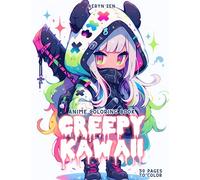 Anime Coloring Book: Creepy Kawaii: Manga Art & Anime Enthusiasts Stress Relief Adult Coloring