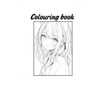 Anime colouring book