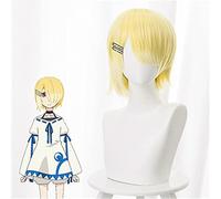 Anime Come Back, Lord Demon Yark Cosplay Peluca Amarillo Degradado Corto Pelo Sintético Halloween Carnaval Disfraz Prop Pelucas