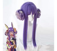 Anime Comic FGO Fate Grand Order Cosplay pelucas Nitocris Cosplay peluca peluca sintética resistente al calor púrpura pelos largos mujeres Cosplay