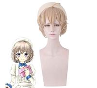 Anime Comic Invenida Inferencia Pelucas Kotoko Iwanaga Cosplay Peluca Corta Rizada Peluca de pelo sintético resistente al calor + Gorra de peluca PL-239