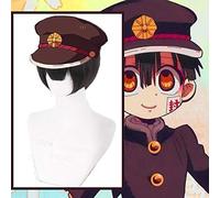 Anime Comic Jibaku Shounen Hanako kun pelucas de cosplay Hanako kun peluca de cosplay peluca sintética resistente al calor negro pelucas de hombres cortos