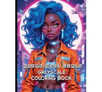 Anime Cool Girls Greyscale Coloring Book: Expressive Beauties Await Your Personal Touch.