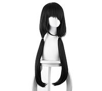 Anime Cosplay Anime DATE A LIVE 3 Tokisaki Kurumi Wig Cosplay Nightmare Black Tiger Mouth Clip Pony Tail Anime Cosplay Wig