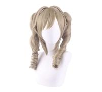 Anime Cosplay Barbara Gunnhildr Peluca, Colores De Lino Para Mujer Clip De Tigre Pelucas De Pelo De Cola De Caballo Dobles Para Fiesta De Disfraces De Halloween Accesorio