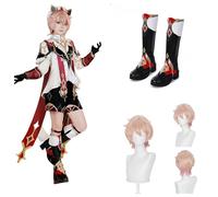 Anime Cosplay Costume For Dahlia Genshin,Women Men Uniform with Accessories,Cosplay Replica Prop Wig Shoes Full Set, Halloween Carnival Party Suit