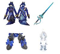 Anime Cosplay Costume For Focalors Genshin,Women Men Uniform with Accessories,Cosplay Replica Prop Wig Shoes Full Set, Halloween Carnival Party Suit