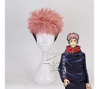 Anime Cosplay Jujutsu Kaisen Cosplay Yuji Itadori Wig Jujutsu Kaisen Yuji Itadori Costume