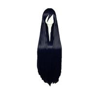 Anime cosplay peluca Anime Akay GA Kill Cosplay pelucas AKAY peluca resistente al calor largo negro sintético peluca de pelo gorro 100 cm