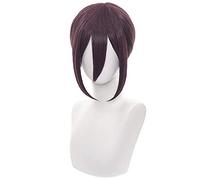 Anime cosplay peluca Anime Coser Anime Anime Cosplay Peluca de hombre de motosierra peluca mujer pelo largo corto con gorro de peluca para Halloween (Kobeni Higashiyama)