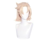 Anime cosplay peluca Anime Coser Anime Anime Cosplay Peluca JoJo's Bizarre Adventure Peluca Bruno Bucciarati Peluca Bangs Braid Short Hair con gorro de peluca gratis para Halloween