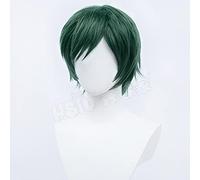 Anime cosplay peluca Anime Jujutsu Kaisen Cosplay Zenin Mai Peluca Ropa Uniforme Verde Fibra de Pelo Corto Sintético Peluca+Marca Peluca Peluca