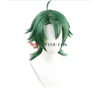 Anime cosplay peluca anime Sk. Joe Cosplay peluca verde corta recta Mullet pequeña cola de caballo resistente al calor juego SK8 El infinito Sk. ocho