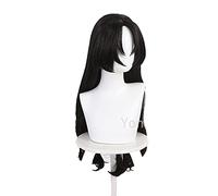 Anime cosplay peluca Anime The Case-Studio de Vanitas Dominica Negro Natural ligeramente rizado pelo largo COS Perig Cosplay accesorios COS Disfraz