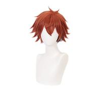 Anime cosplay peluca As Trappola peluca Twisted Wonderland Cosplay hombres corto naranja peluca Cosplay Anime Cosplay Cosplay pelucas sintéticas resistentes al calor