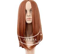 Anime cosplay peluca Capitán América 2 Black Widow Cosplay peluca larga recta traje Natasha Romanoff pelo sintético COS pelucas Peruca Pelucas