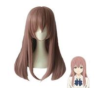 Anime cosplay peluca Cosnoble Nishimiya Shouko Peluca Anime Cosplay Disfraz Largo Pelo Rosa para una voz silenciosa