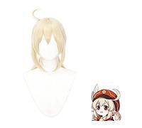 Anime cosplay peluca Cosnoble trébol peluca con orejas juego Genshin efecto Cosplay doble cola oro pelo