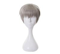 Anime cosplay peluca de 30 cm Anime Jujutsu Kaisen Inumaki Toge Peluca Cosplay Pelucas Jugar Pelo Gris Beige Halloween 1: 1 Pelucas