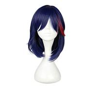 Anime cosplay peluca de 40 cm / 15,74 pulgadas Kill la Kill Ryuuko Matoi Cosplay pelucas de color mixto pelo sintético resistente al calor Perucas Cosplay peluca