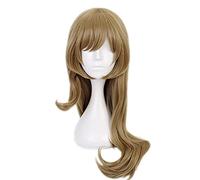 Anime cosplay peluca de 80 cm Game Genshin Impact Project Lisa Peluca Cosplay Pelucas Lavado en Polvo Cabello Marrón Halloween 1: 1 Pelucas