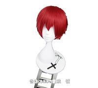 Anime cosplay peluca de asesinato de clase Karma Akabane Akashi Seijuro Sasori corto rojo Cosplay peluca resistente al calor fibra + peluca gorra