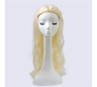 Anime cosplay peluca de Juego de Tronos Cosplay Peluca Dragón Madre Daenerys Targaryen Oro Largo ondulado Rubio Cabello Fiesta Halloween Fiesta Pelucas