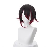 Anime cosplay peluca de moda anime rwby rojo ruby rosa rosa corta peluca disfraz de cospla