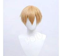 Anime cosplay peluca Denji Peluca Anime Motosierra Hombre Cosplay Dorado Corto Fibra Sintética Peluca+Peluca Gorra