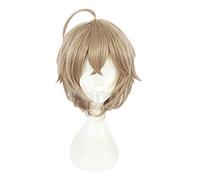Anime cosplay peluca Departamento de Rap Battle Hypnosis Mic DRB Yumeno Gentaro Cosplay Peluca Halloween Lino Corto Pelo Castaño Anime Rubio Pelo Sintético 2021