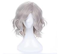 Anime cosplay peluca Edmond Dantes Anime Cosplay Fate Grand Order Men peluca corta rizada ondulada Cosplay Anime peluca resistente al calor pelucas sintéticas Halloween