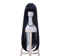 Anime cosplay peluca Eromanga Sensei Tomoe Takasago Cosplay Pelucas 80 cm Cian Oscuro Resistente al Calor Peluca Sintética