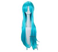 Anime cosplay peluca espada arte en línea Yuuki Asuna Yuki Asuna Cosplay pelucas trenzadas azul diseño resistente al calor sintético peluca de pelo sintético+peluca gorra