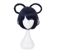 Anime cosplay peluca juego Genshin efecto Cosplay Halloween Xiangling Cosplay peluca Genshin efecto Xiang Ling Cosplay pelo + peluca sombrero